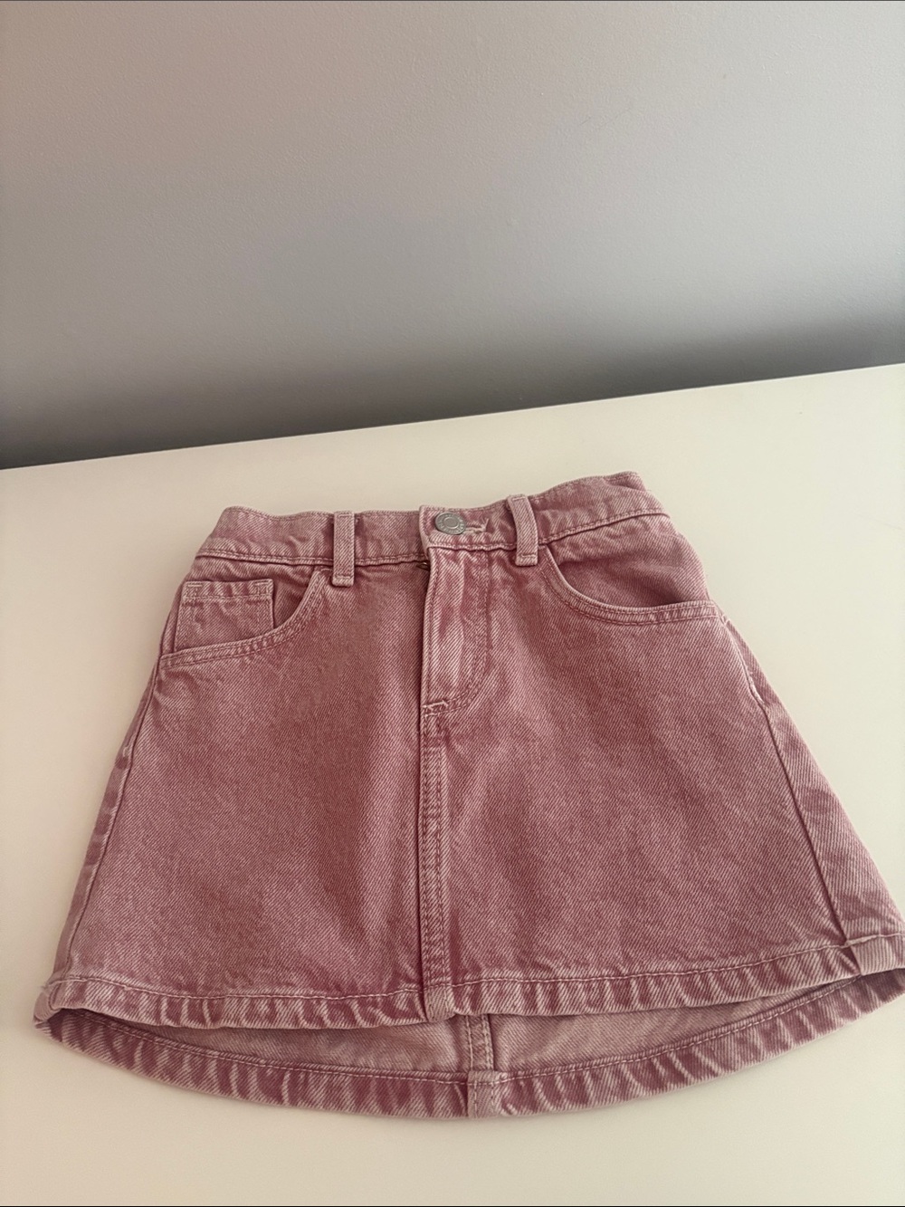 H&M Dusty Pink Denim Skirt